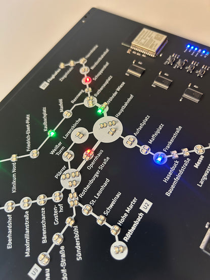 Nürnberg U-Bahn PCB mit 120 LEDs