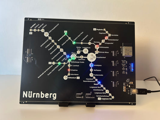 Nürnberg U-Bahn PCB mit 120 LEDs