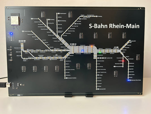 Frankfurter S-Bahn PCB mit 208 LEDs