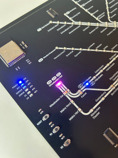 Frankfurter S-Bahn PCB mit 208 LEDs