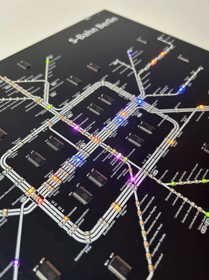 Berliner S-Bahn PCB mit 363 LEDs