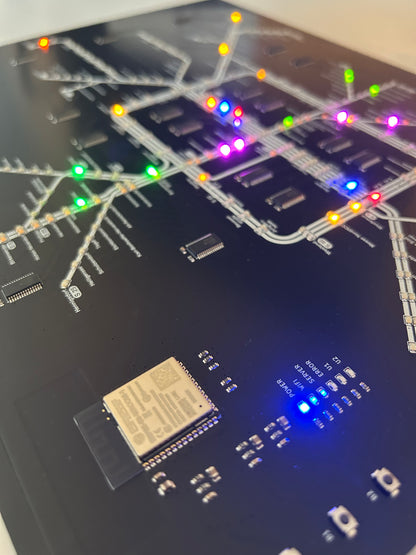Berliner S-Bahn PCB mit 363 LEDs