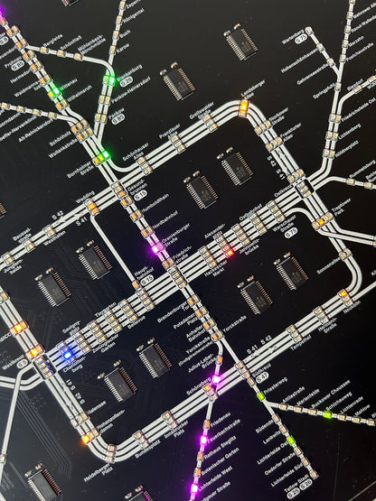 Berliner S-Bahn PCB mit 363 LEDs