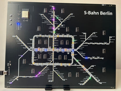 Berliner S-Bahn PCB mit 363 LEDs