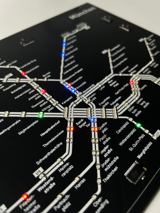 München U-Bahn PCB mit 168 LEDs