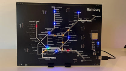 Hamburg U-Bahn PCB mit 99 LEDs
