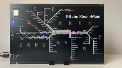 Frankfurter S-Bahn PCB mit 208 LEDs