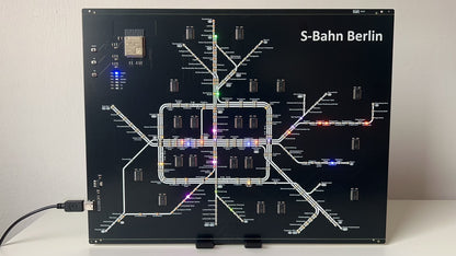 Berliner S-Bahn PCB mit 363 LEDs